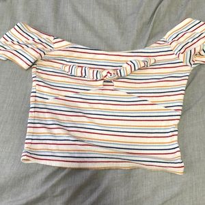 striped crop top